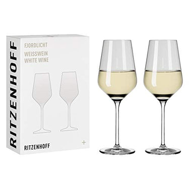 RITZENHOFF 3641002 Weißweinglas 300 ml - Serie Fjordlicht Nr. 2, 2 Stück mit Farbverlauf Grey - Made in Germany im Sale